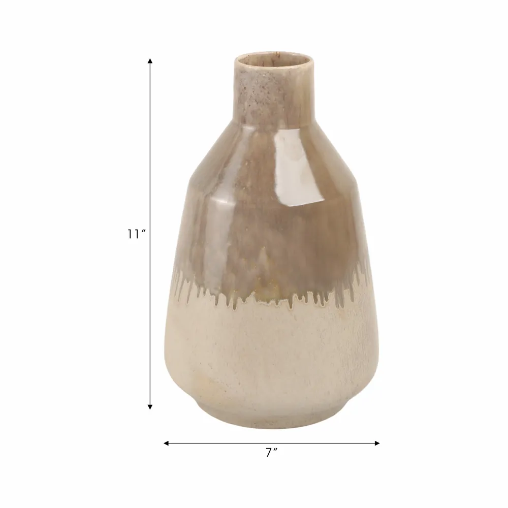 SAGEWELL BROWN VASE 12 (IN)