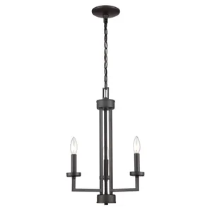 West End 15'' Wide 3-Light Chandelier - Oil Rubbed Bronze 1