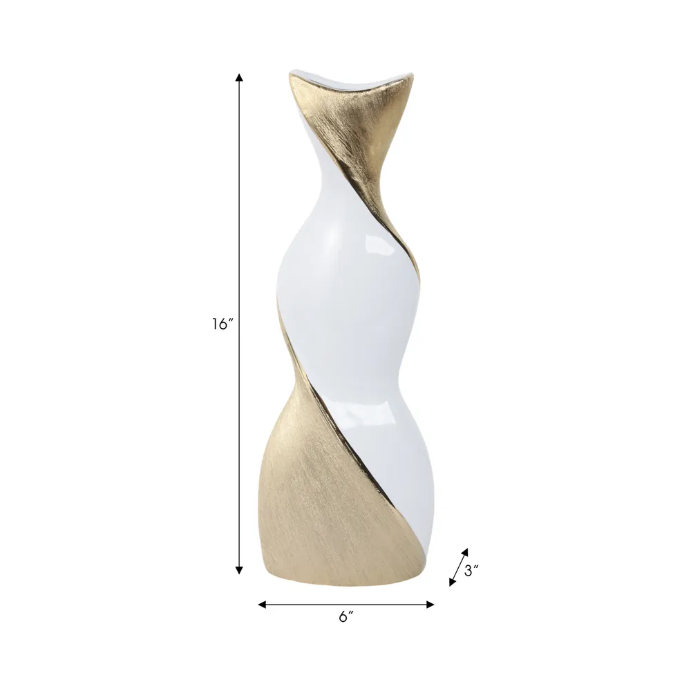 BRICESTONE GOLD VASE 16 (IN)