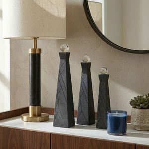 WESTONRUN SET OF 3 BLACK DECOR 14 (IN) 11