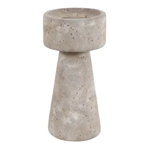 CARLIN GRAY CANDLE HOLDER 8 (IN) 1