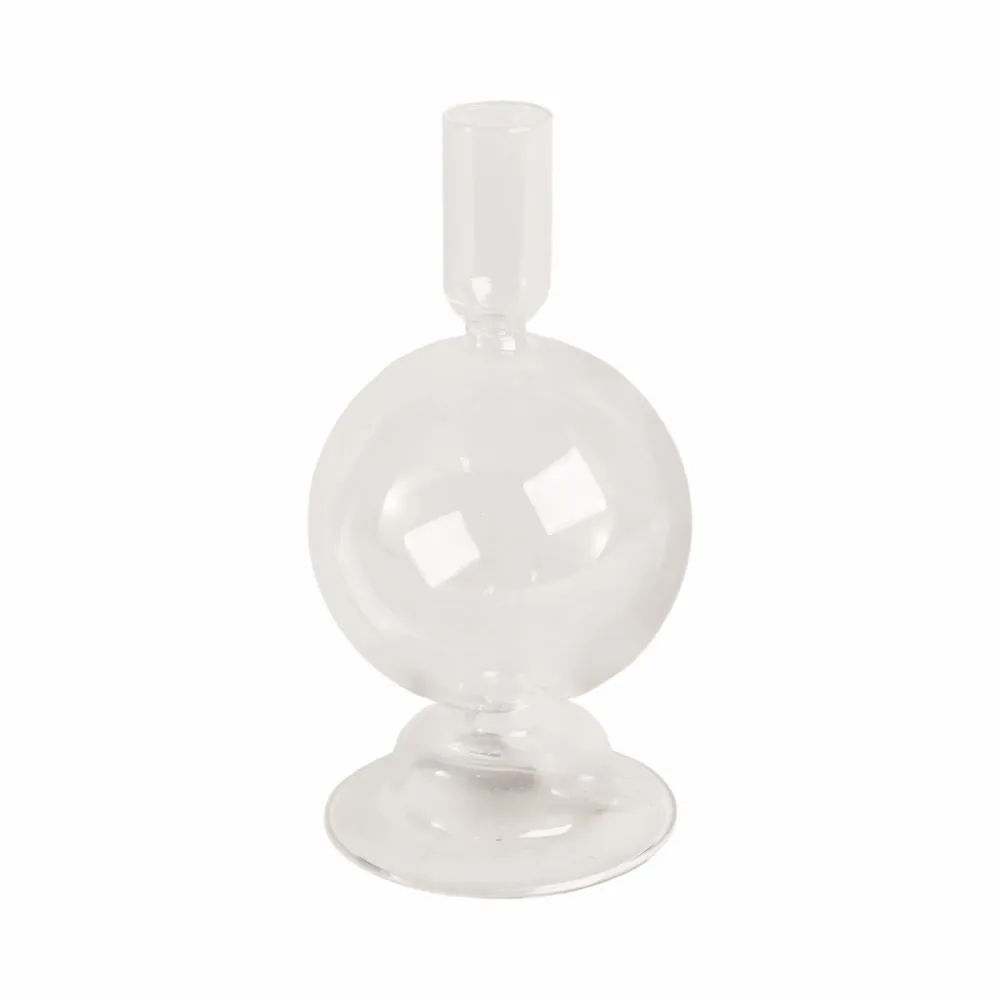 SKYLERCLIFF CLEAR CANDLE HOLDER 7 (IN)