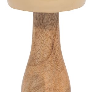WOOD, 8" CONED MUSHROOM, IVORY 4