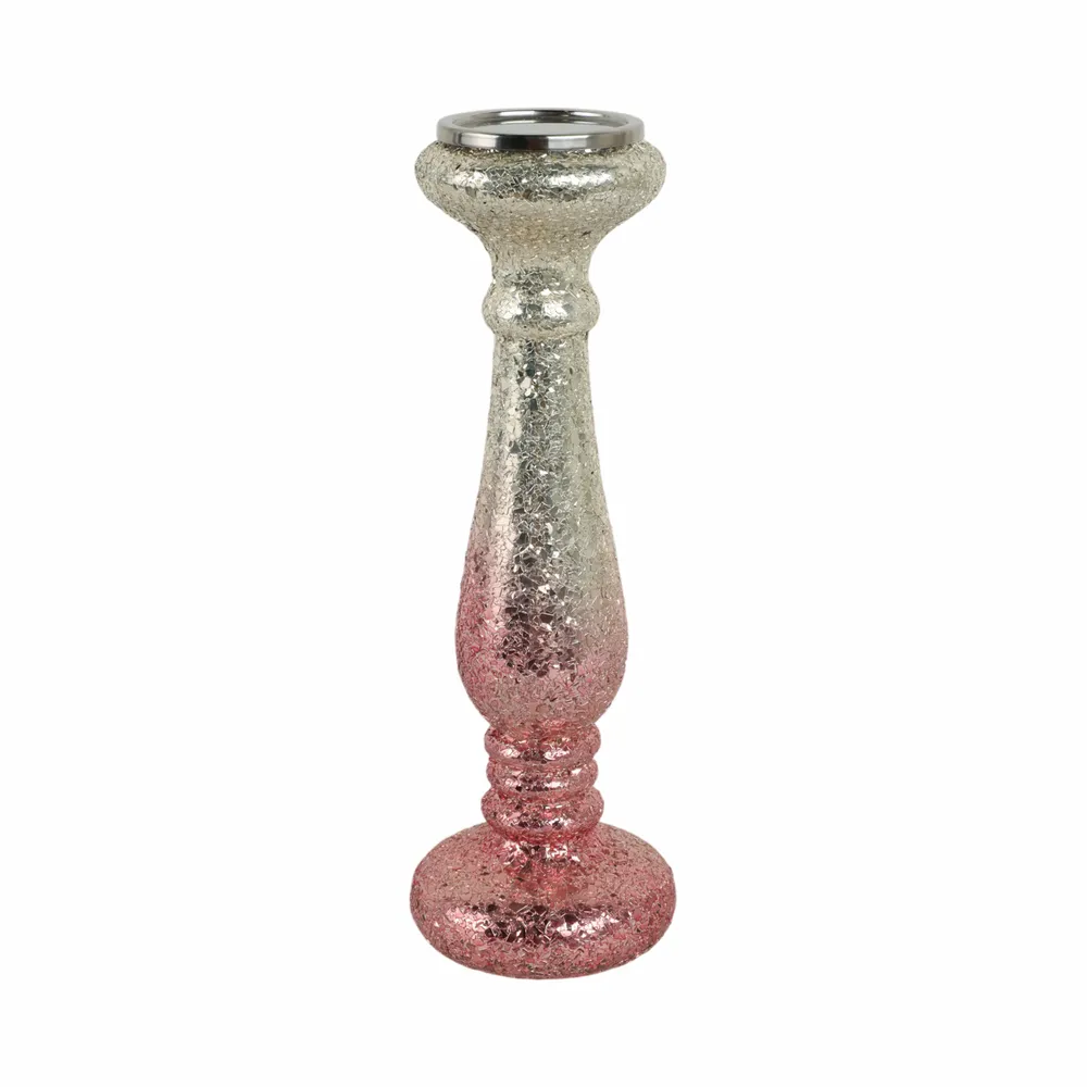 HILTONFIELD PINK CANDLE HOLDER 15 (IN)