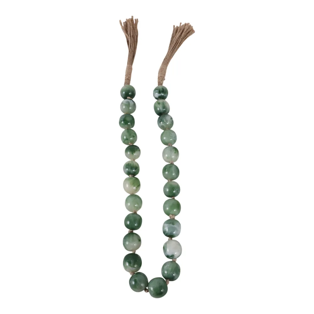 ROSSROSE GREEN BEAD 1 (IN)