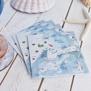 Cape And Islands Paper Cocktail Napkins ((Pack of 25) 3