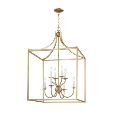 Prescott 24'' Wide 8-Light Chandelier - Warm Brass