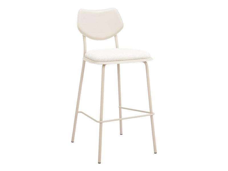 Zeal Barstool Light Gray & Beige 7