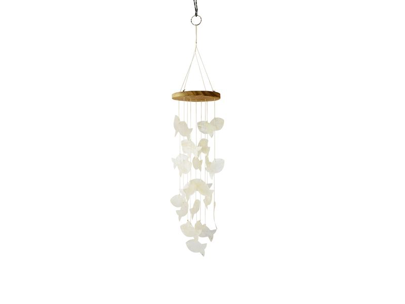 12.5" Capiz Fish Wind Chime 1
