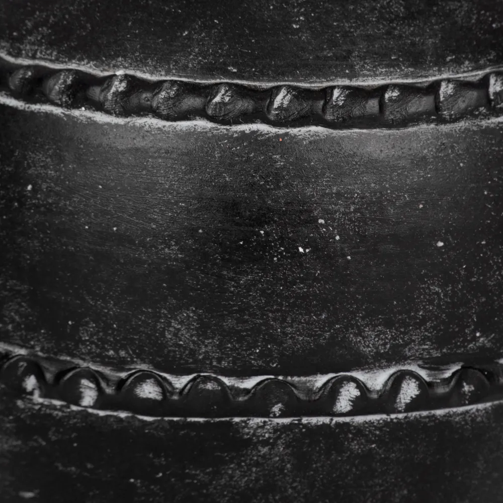ROSEBEACH BLACK VASE 12 (IN)