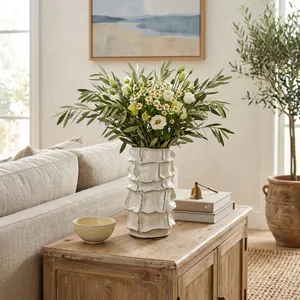 ELMSHAW WHITE VASE 13 (IN) 2
