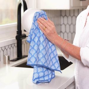 Fifer Navy Eco Kitchen Tea Towel 4