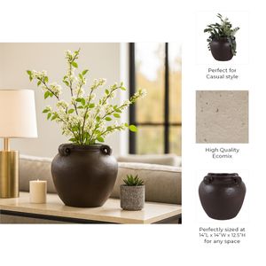 HARLEMRUN BROWN VASE 13 (IN) 10