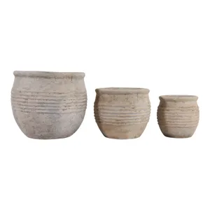 ERINROSE SET OF 3 TAN PLANTER 13 (IN) 1