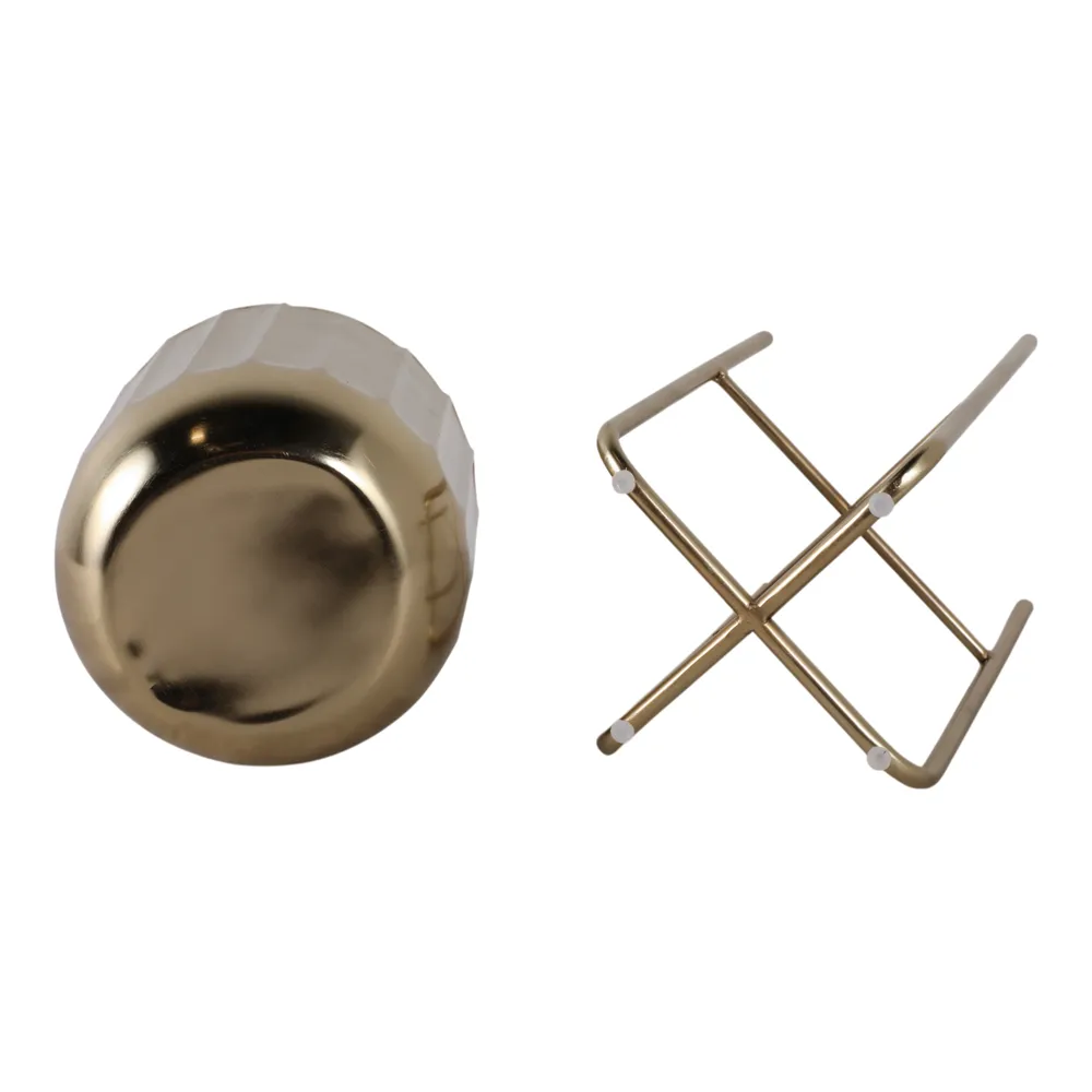 ANSELBEACH SET OF 3 GOLD PLANTER 27 (IN)