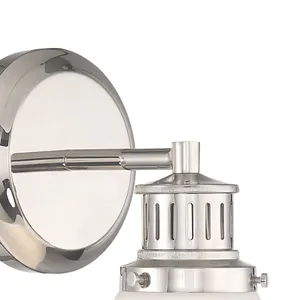 Alden 10.25'' High 1-Light Sconce- Polished Nickel Matte Opal 3