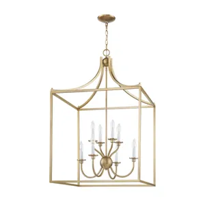 Prescott 24'' Wide 8-Light Chandelier - Warm Brass 2