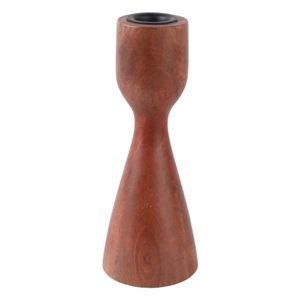 FARLEYSIDE BROWN CANDLE HOLDER 8 (IN) 1