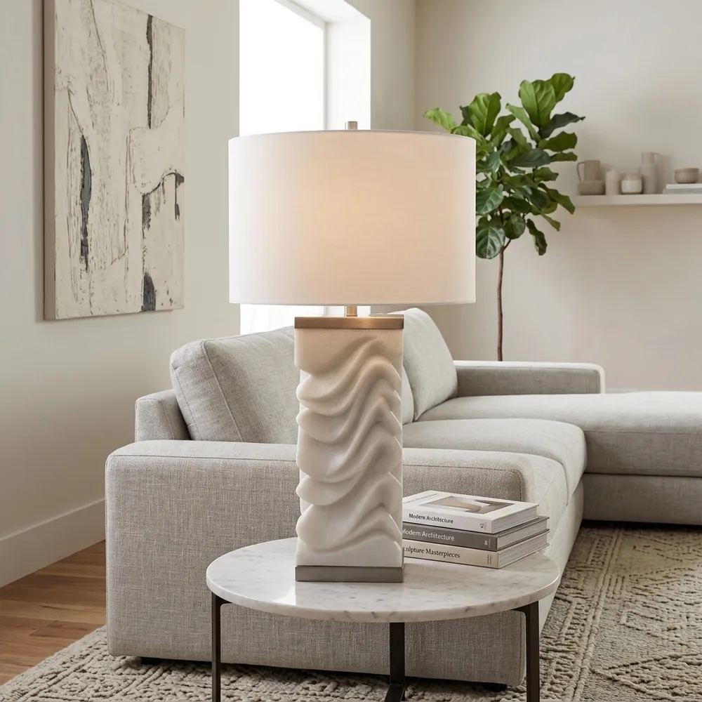 ELLIOTWICK WHITE LAMP 30 (IN)
