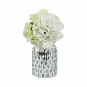 CEDARSHAW WHITE GLASS VASE 8 (IN) 3