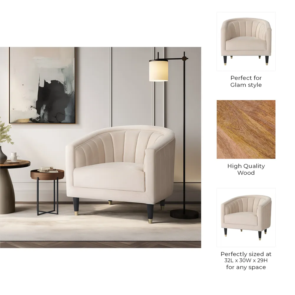 BELDENSTONE IVORY CHAIR 29 (IN)
