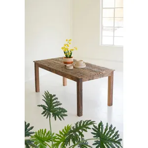 Recycled Truck Wood Dining Table 1