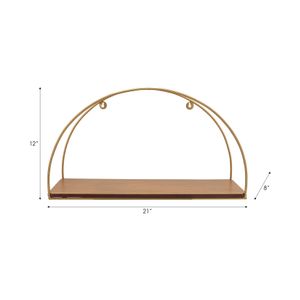 ENOCHBURN SET OF 3 BROWN WALL SHELF 12 (IN) 9
