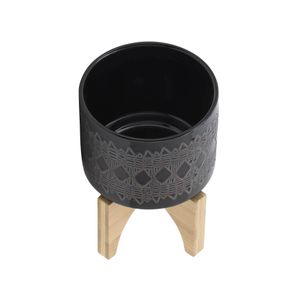 DREWSIDE BLACK PLANTER 6 (IN) 5