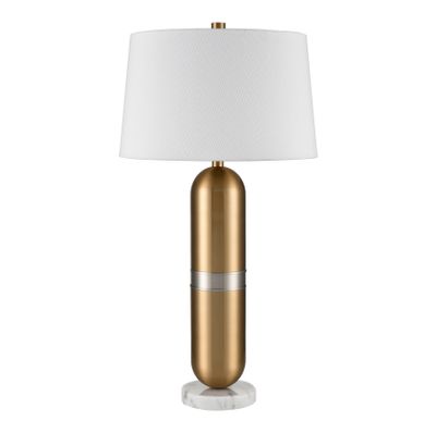 Pill 34″ High 1-Light Table Lamp - Aged Brass