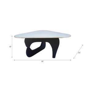 HOPEFIELD BLACK COFFEE TABLE 18 (IN) 6