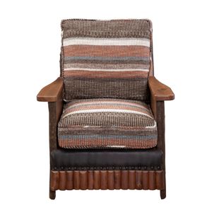 Hickory Log  Shenandoah Lounge Chair - Customer Fabric - Seat:  Fabric TBD;   Backrest:  Fabric TBD 4