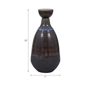 CARLINFIELD BROWN VASE 15 (IN) 9