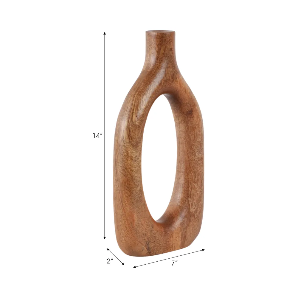 DALEBEACH BROWN VASE 14 (IN)