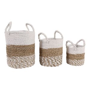 BURTONGROVE SET OF 3 BROWN PLANTER 13 (IN) 4