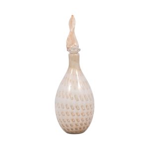 DENTONSHAW IVORY GLASS VASE 18 (IN) 3