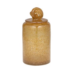 DIXONWELL ORANGE GLASS VASE 9 (IN) 1