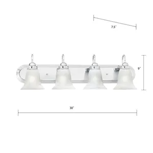 Homestead 30'' Wide 4-Light Vanity Light - Chrome 2
