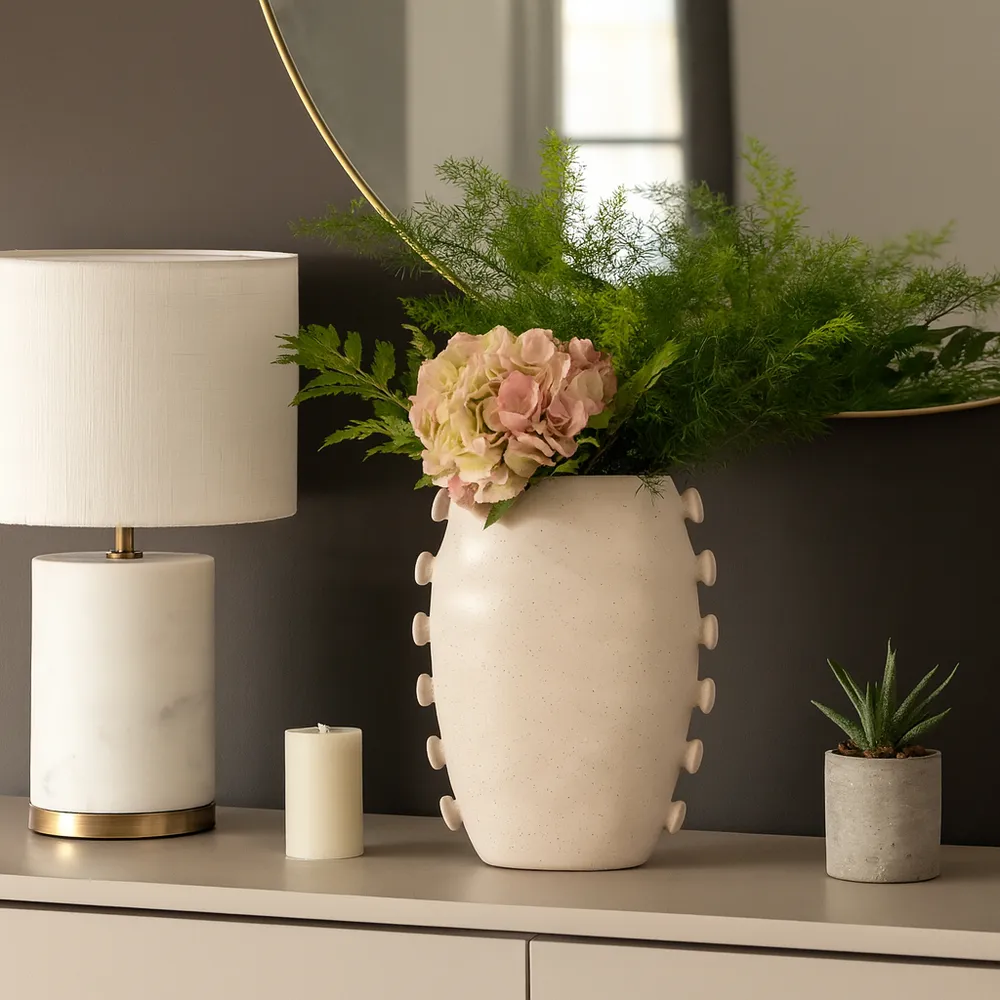 CRANEHOLM IVORY VASE 14 (IN)