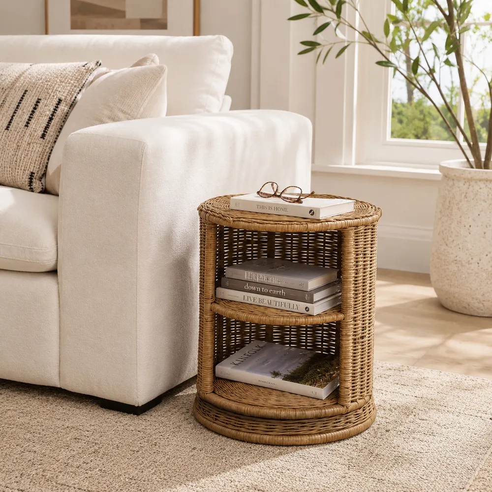 DRAKETON TAN TABLE 20 (IN)