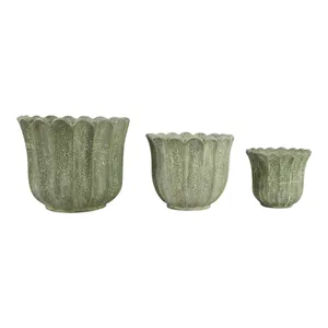 CASPERBROOK SET OF 3 GREEN PLANTER 13 (IN) 1