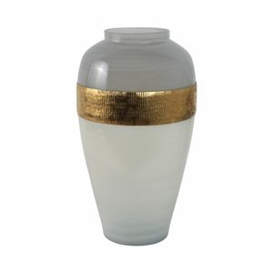 HARKENLAND WHITE GLASS VASE 21 (IN) 1