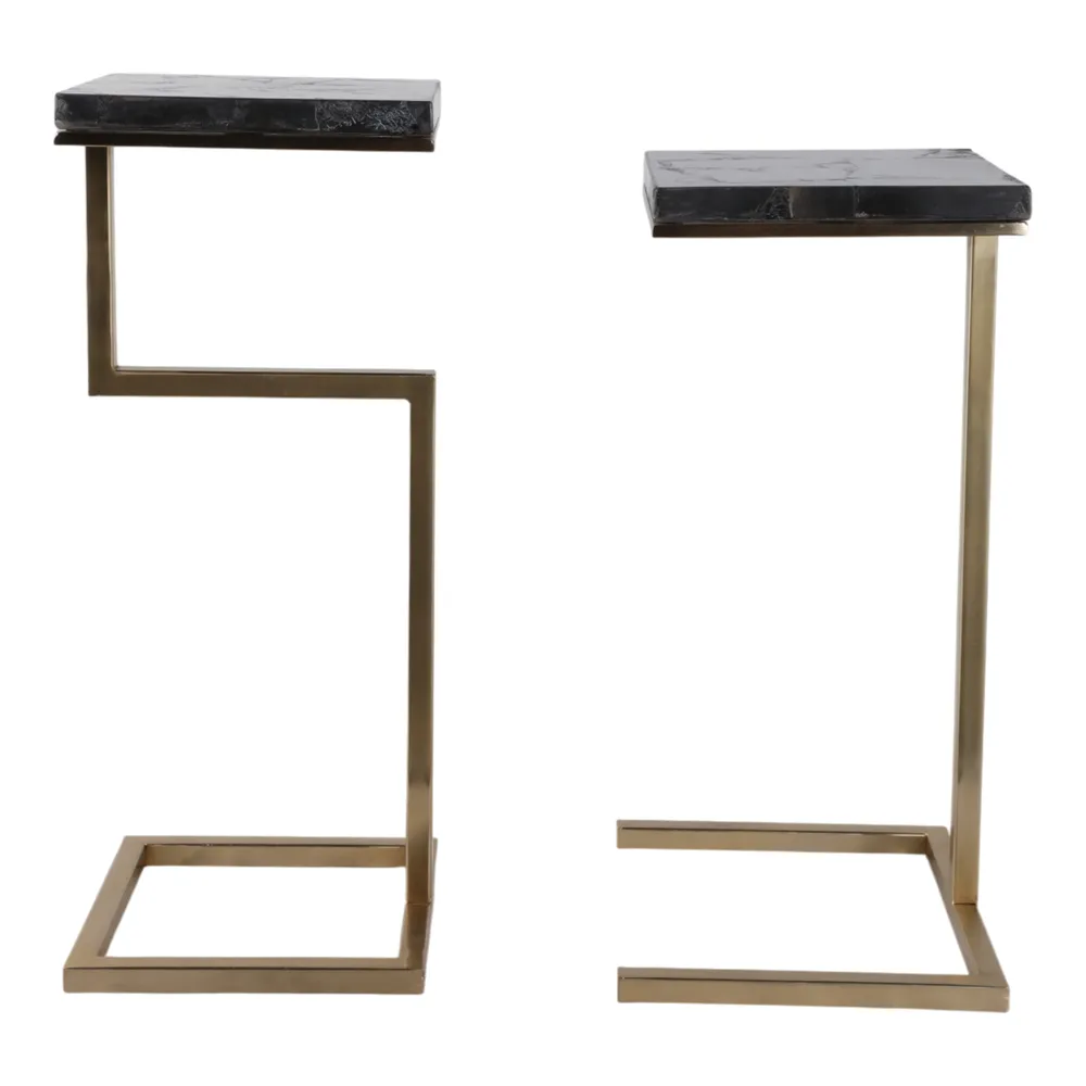 LEILAVALE SET OF 2 BLACK TABLE 25 (IN)