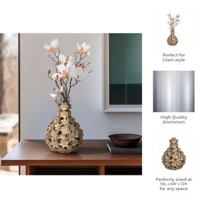 LYNNFORD GOLD VASE 12 (IN) 11