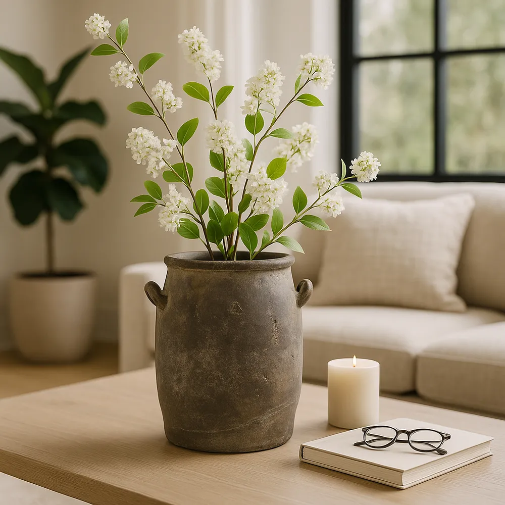 FRAZERCROSS BROWN VASE 8 (IN)