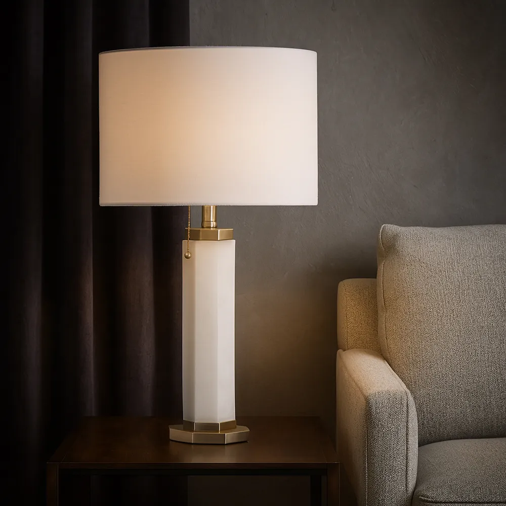 BRYNBROOK WHITE LAMP 28 (IN)
