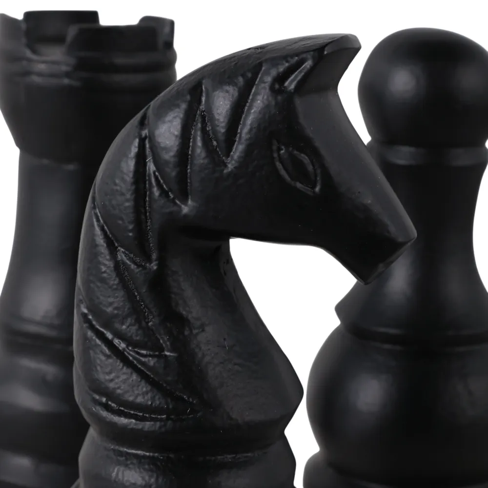 CLEOWOOD SET OF 3 BLACK DECOR 9 (IN)