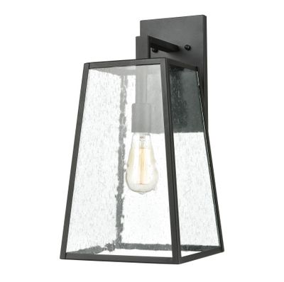 Meditterano 18″ High 1-Light Outdoor Sconce - Matte Black