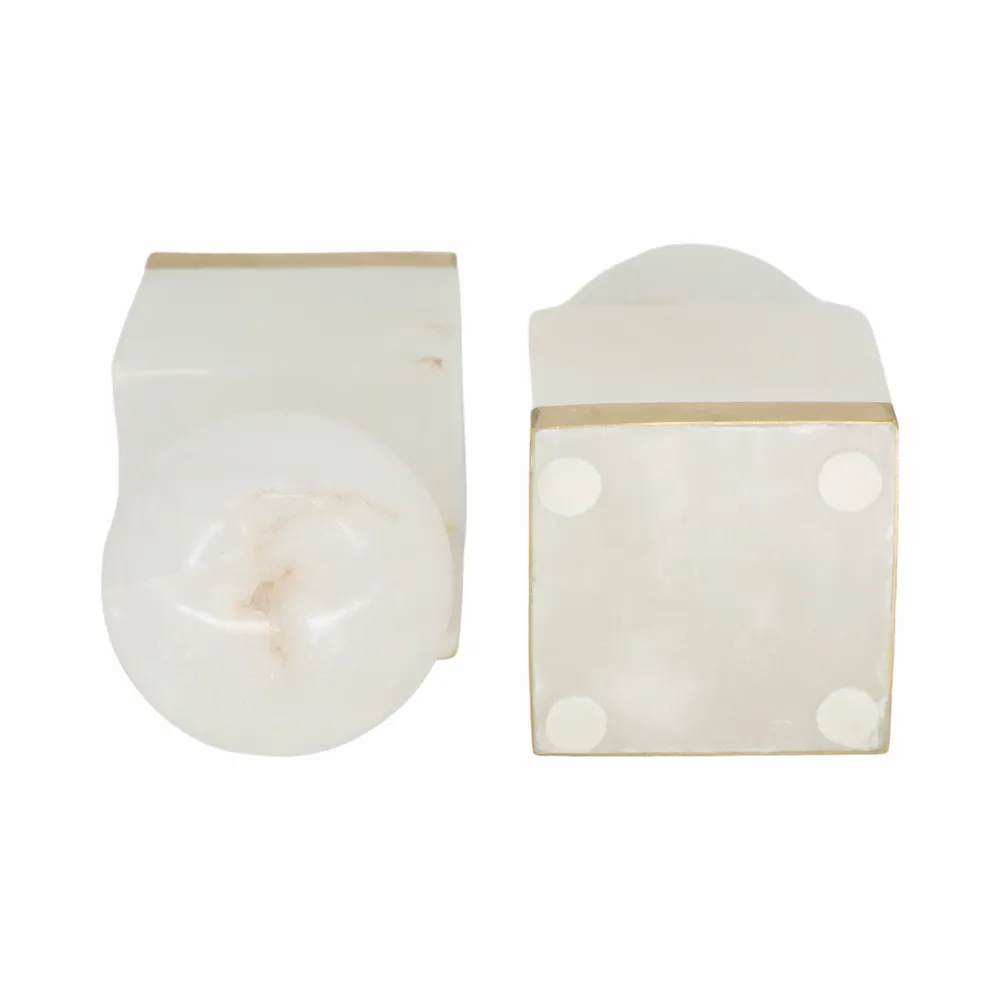 HEATHBURN SET OF 2 WHITE DECOR 6 (IN)