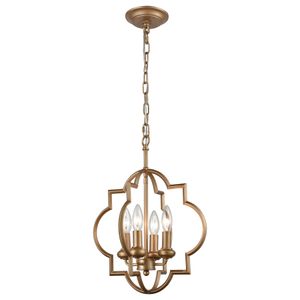 Chandette 14'' Wide 4-Light Chandelier - Matte Gold 1