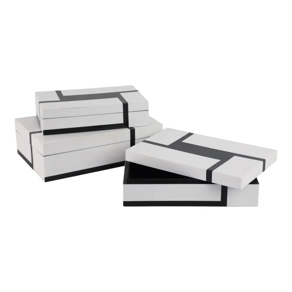 WALT SET OF 3 WHITE BOXES 4 (IN)